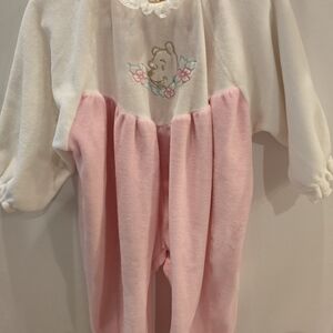 Pink and White Kids One Piece